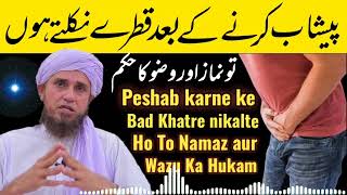 Peshab Karne Ke Bad Khatre Nikalte Ho To Namaz aur Wazu Ka Hukam Mufti Tariq Masood [upl. by Etnaed]