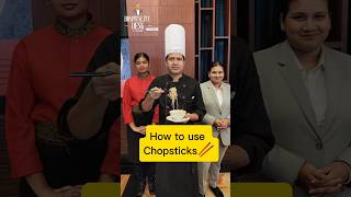 How to use chopsticks🥢 😋😋viralvideo trending viralreels chopsticks 🥢chopstickchallenge hotel [upl. by Kenta]