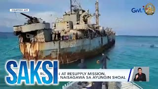 AFP Rotation at resupply mission tagumpay na naisagawa sa Ayungin Shoal  Saksi [upl. by Atirhs]