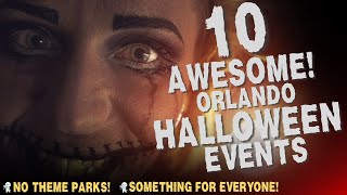 10 Halloween attractions in Orlando Florida 2024  NO Theme Parks Allowed [upl. by Mw]