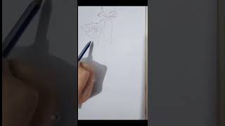 رسمبنتصغيرةتحملالكتب رسم drawing painting رسومات رسمسهل انمي fypシ゚viral art [upl. by Ainahtan165]