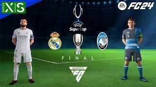 FC 24  Real Madrid vs Atalanta Ft Vini Jr Rodrygo Bellingham  UEFA Super Cup Final 2024 [upl. by Woodhead]