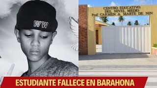 Estudiante Fallece en Barahona ¿Qué Falló en el Sistema Educativo [upl. by Etnom]