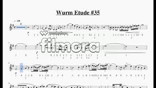 TMEA Etude 2 Wurm Etude 35 wornamentations wo breaks Slow80 [upl. by Yrolam]