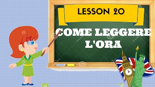 Corso di inglese 20  LEGGERE LORARIO [upl. by Marinna]