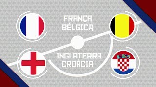 Chamada SEMIFINAL da COPA DO MUNDO 2018  FRANÇA x BÉLGICA  INGLATERRA x CROÁCIA 10 e 11072018 [upl. by Maguire]