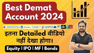 Best Demat Account in India 2024  Demat Account Konsa Best hai 2024  Best App for Demat 2024 [upl. by Duck]