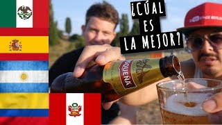 ALEMÁN Prueba CERVEZAS de LATINOAMERICA y ESPAÑA  Estrella Galicia  Cusqueña Tecate  Quilmes [upl. by Wixted919]