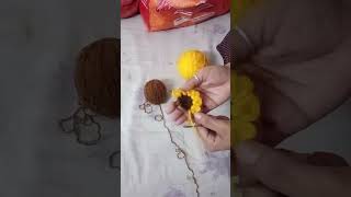 How to made Flower from crochet l Crochet for beginners l By Crafty knitting [upl. by Pachton]