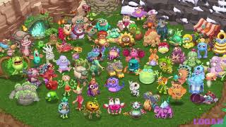 My Singing Monsters Dawn of Fire  Continent Full Song With Schmoochle [upl. by Linnell757]