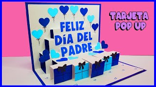 Como hacer una tarjeta para el DÍA DEL PADRE 🥰 Especial día del padreHandmade easy Card Fathers Day [upl. by Nuahsel]