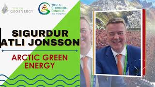 Interview  Sigurdur Atli Jonsson Arctic Green Energy  WGC 2023 Beijing China [upl. by Ahsiadal]