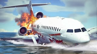 Emergency Landing On The Water  Got It Survival Scenarios Chances  Airplane Crash Besiege [upl. by Doersten]