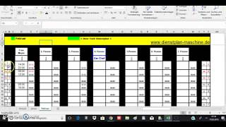 Excel Dienstplan New York kostenlos dienstplan maschine [upl. by Aira62]