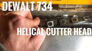 Helical Carbide Cutter Head Installation  Dewalt 734 [upl. by Roderick679]