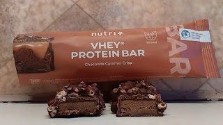 TasteTest Nutri vhey Proteinbar 🍫 SchokoLebkuchen amp Chocolate Caramel Crisp 🍫 [upl. by Jessabell152]