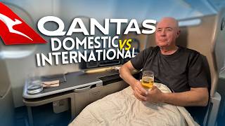 QANTAS domestic Vs international Business class [upl. by Ainolloppa]