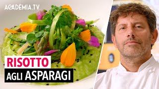 Risotto agli asparagi e limone sotto sale la ricetta inedita di Cesare Battisti [upl. by Oicor]