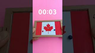 Amazing CANADA 🇨🇦 Cardboard Pinball Puzzle Gameplay canada [upl. by Noivart436]