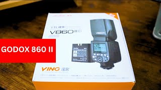 Unboxing the GODOX V860 II The BEST Flash for Photography in 2024 [upl. by Airrotal]