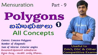 Mensuration Part  9 I Polygons  1 I All Concepts related to polygons I Ramesh Sir Maths Class [upl. by Niessuh846]