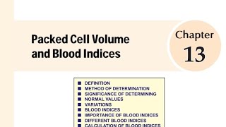 ESSENTIALS OF MEDICAL PHYSIOLOGYchapter 13  Packed Cell Volume and blood indices [upl. by Ajax207]