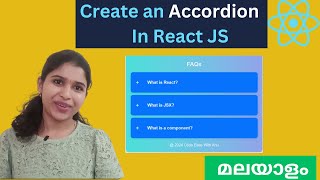 How to Create an Accordion in React  StepbyStep Tutorial with Examples [upl. by Briant]