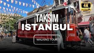 Turkey İstanbul  Taksim İstiklal Caddesi Walking Tour 4K Ultra HD60fps [upl. by Eleets549]