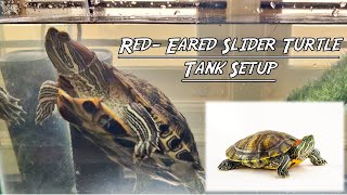 Turtle Tank Setup  Red Eared Slider  Ziggy Tank [upl. by Jedd]