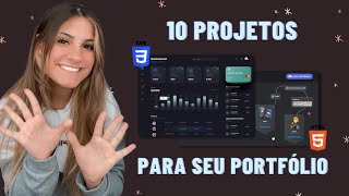 10 ideias de projetos em HTML e CSS para adicionar no portfólio [upl. by Isnan361]