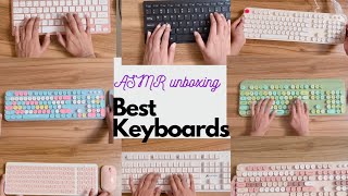 Unboxing the BEST KEYBOARDS FROM AMAZON ASMR Aesthetic Unboxing [upl. by Whitelaw596]