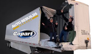 Rebuilding A Totaled Dry Van Utility Trailer From Copart PART 1 [upl. by Inaliel]