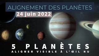 Alignement Des Planètes Juin 2022 🌟 Alignement Planétaire Rarissime Visible à lœil nu Télescope [upl. by Anos84]