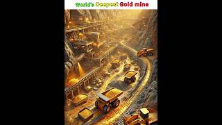 Worlds deepest gold mine  Gold Mine facts  GoldMine shorts [upl. by Barbabas]