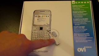 Nokia E72 White Edition Unboxing [upl. by Glyn]