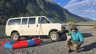 Alaska Van Life  One way Railroad to a Wild Float [upl. by Evalyn296]