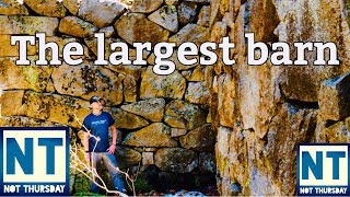 The largest barn in New Hampshire in the 1800s Amazing stone walls [upl. by Eiggep]