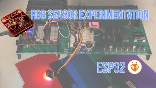 RGB sensor TCS34725 experimentation with an ESP32 on Platformio [upl. by Aivle115]