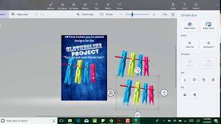 How to create a poster in Microsoft 3D paint in under 10minutes [upl. by Isaak]