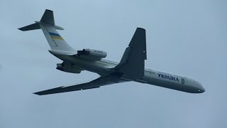 ILYUSHIN IL62  Ukraine Government  Takeoff AMS Schiphol [upl. by Niasuh]