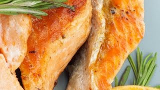 Baked salmon recipe lemon garlic [upl. by Adroj829]