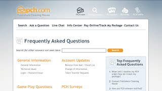 Learn all about the PCH Frequently Asked Questions FAQ Site [upl. by Ylera135]