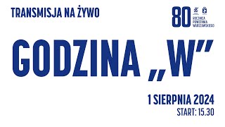 1 sierpnia NA Ĺ»YWO  Godzina â€žWâ€ť z Muzeum Powstania Warszawskiego [upl. by Raimundo320]