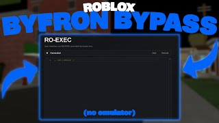 NEW How to ACTUALLY Bypass Byfron 😀 NO EMULATOR WEB ROBLOX [upl. by Tekcirc696]