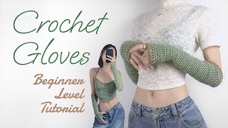 Crochet Fingerless Gloves  Indepth Tutorial for Beginners [upl. by Charita489]