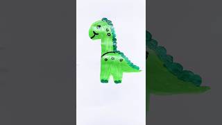 Dinosaur 🦖🦕 Acrylic Painting for kids dinosaur painting art helloween viral pipafuntv [upl. by Saxet]