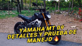 YAMAHA MT 09 v1 detalles y prueba de manejo 🔥 [upl. by Anirtal]