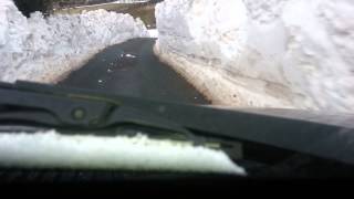 snow wall in Darwen lancashire [upl. by Alleahcim924]