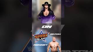 Undertaker Talks About Laughing With Brock Lesnar During Summer Slam Match wwe [upl. by Paymar]