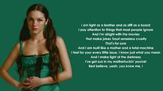 Olivia Rodrigo  allamerican bitch Lyrics [upl. by Wenoa]